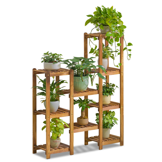 Flower Plant Stand Display Shelf Assembly - Carbonized
