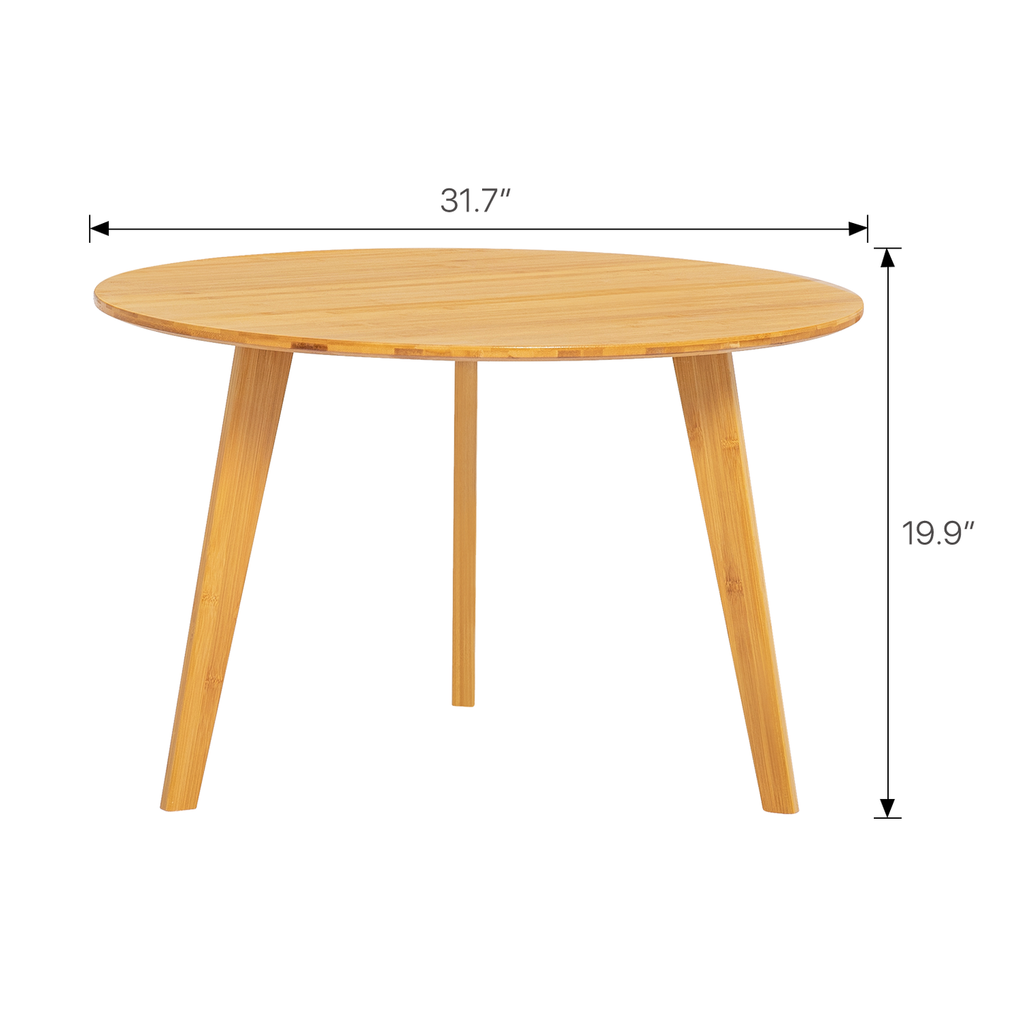 Round Shape End Table - Natural