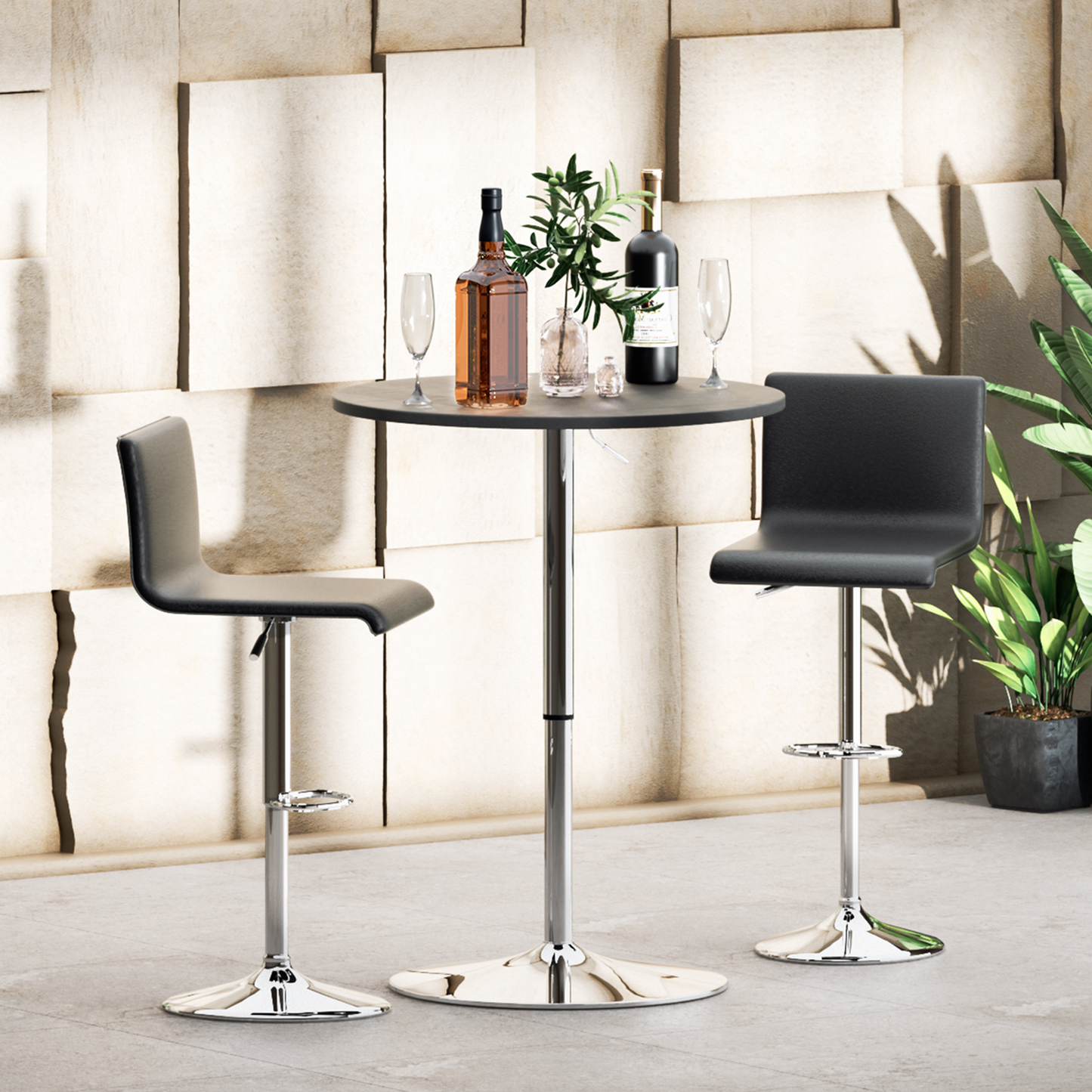 Pub Bar Table - Swivel Tabletop