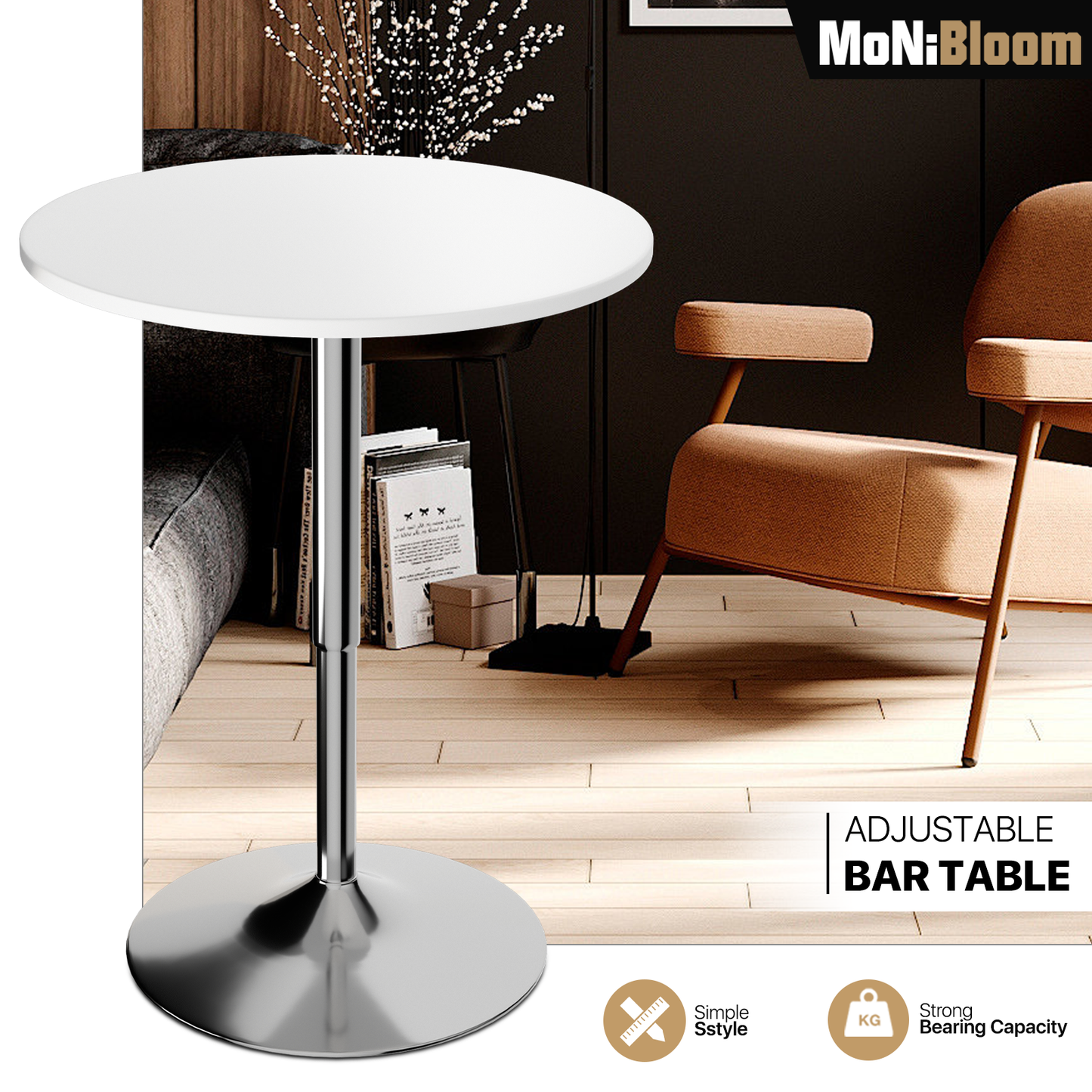 Pub Bar Table - Swivel Tabletop