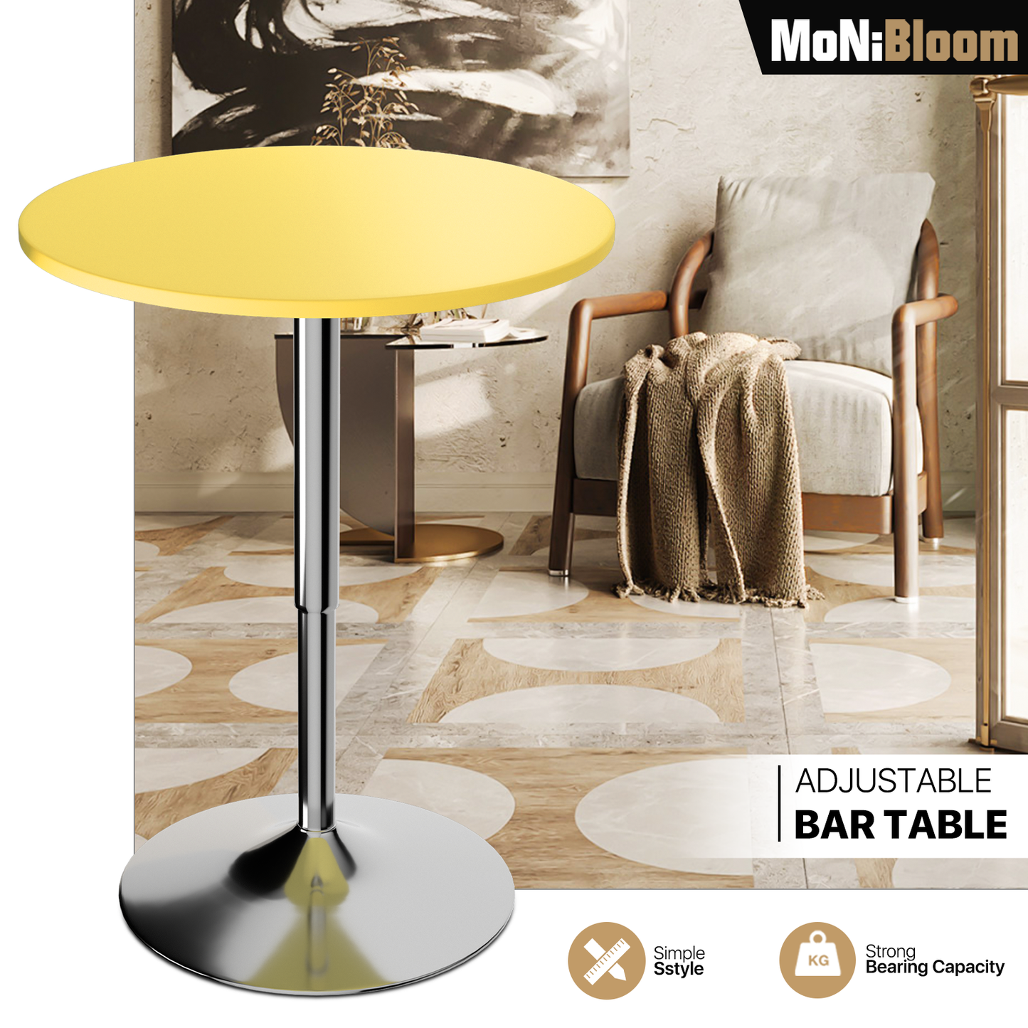 Pub Bar Table - Swivel Tabletop