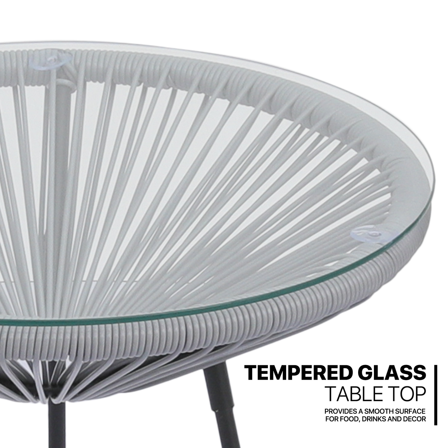GARDEN PATIO SET-2 CHAIR 1 TABLE