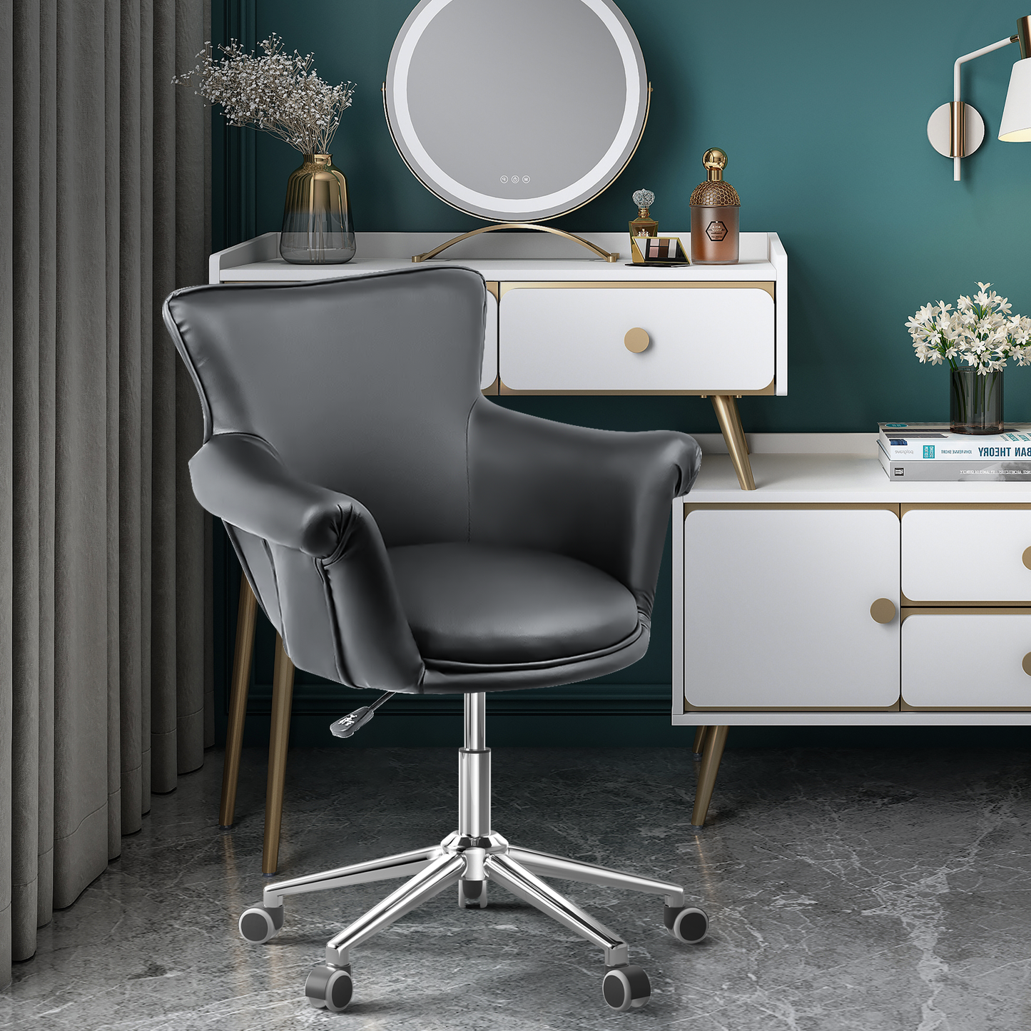 Salon Spa Vanity Commercial Chair Pub Bar Stool Home Computer Swivel Seat