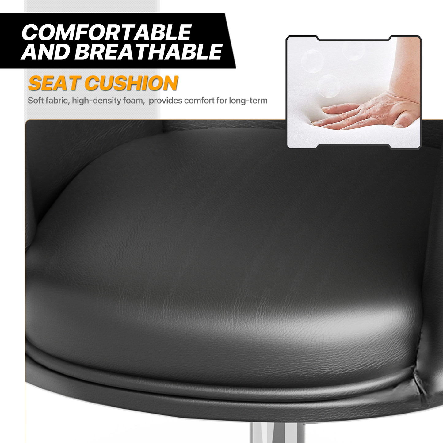 Salon Spa Vanity Commercial Chair Pub Bar Stool Home Computer Swivel Seat