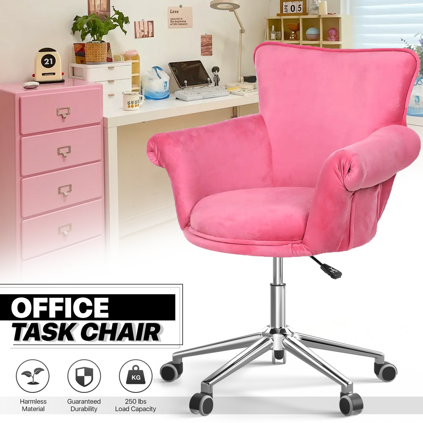 Salon Spa Vanity Commercial Chair Pub Bar Stool Home Computer Swivel Seat