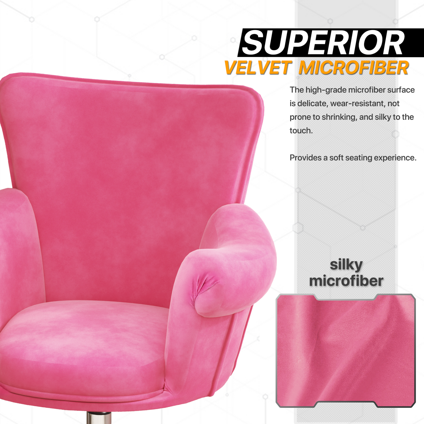 Salon Spa Vanity Commercial Chair Pub Bar Stool Home Computer Swivel Seat