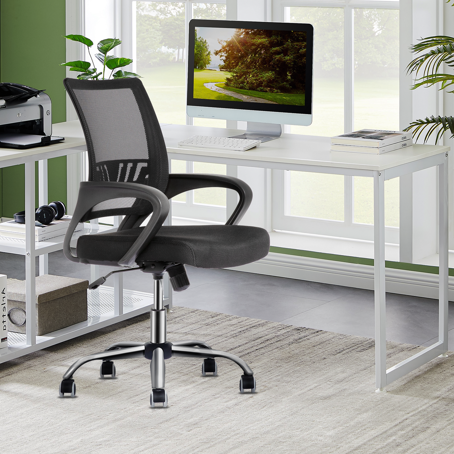 Mesh Task Chair - 29" x 47" Studded Mat Set