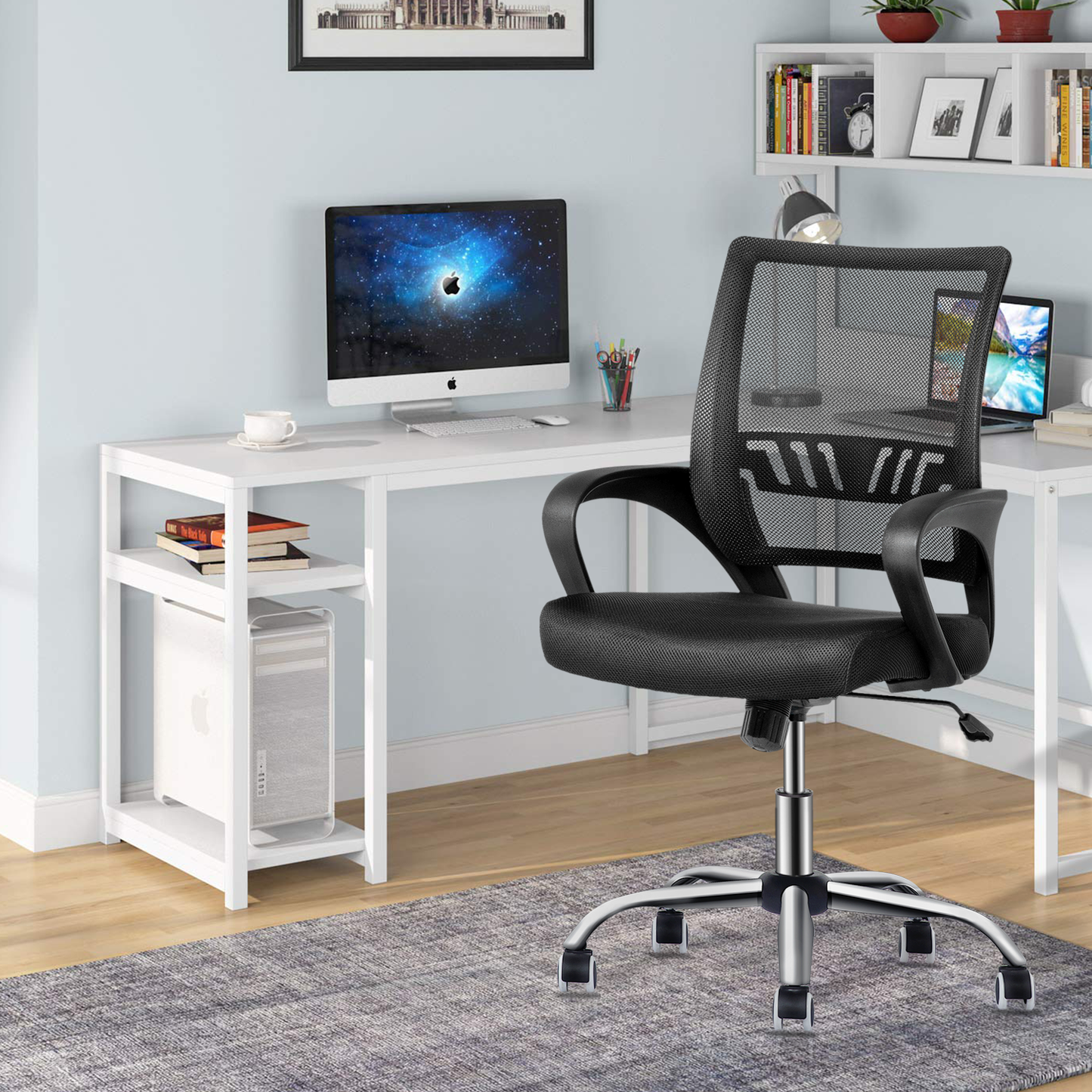 Mesh Task Chair - 29" x 47" Studded Mat Set