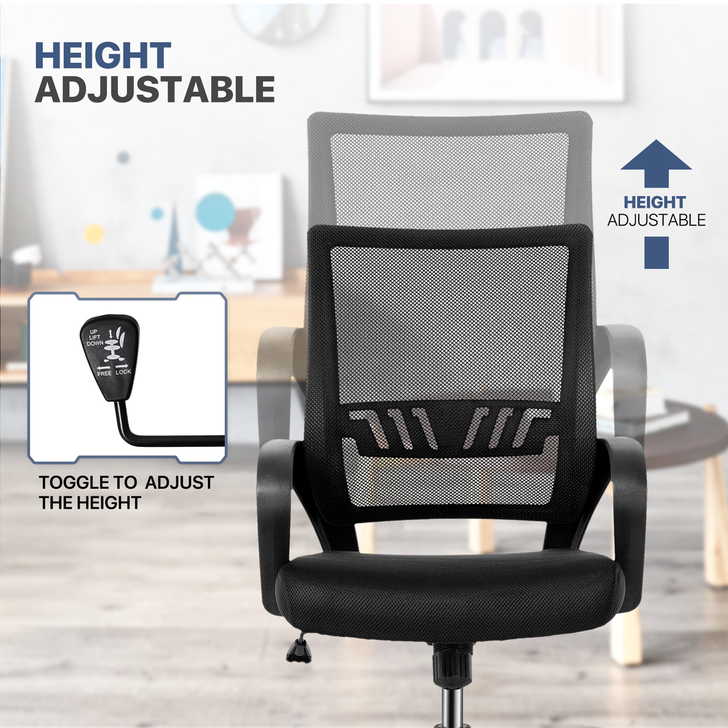Mesh Task Chair - 29" x 47" Studded Mat Set