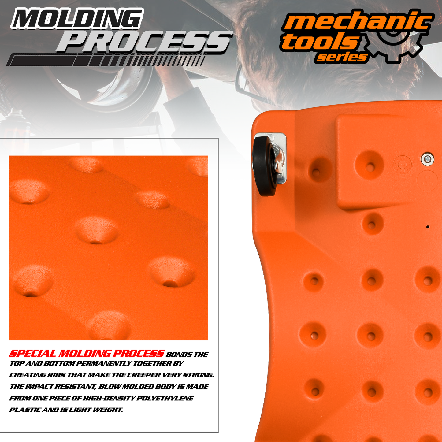 36'' Length Rolling Low Profile Creeper