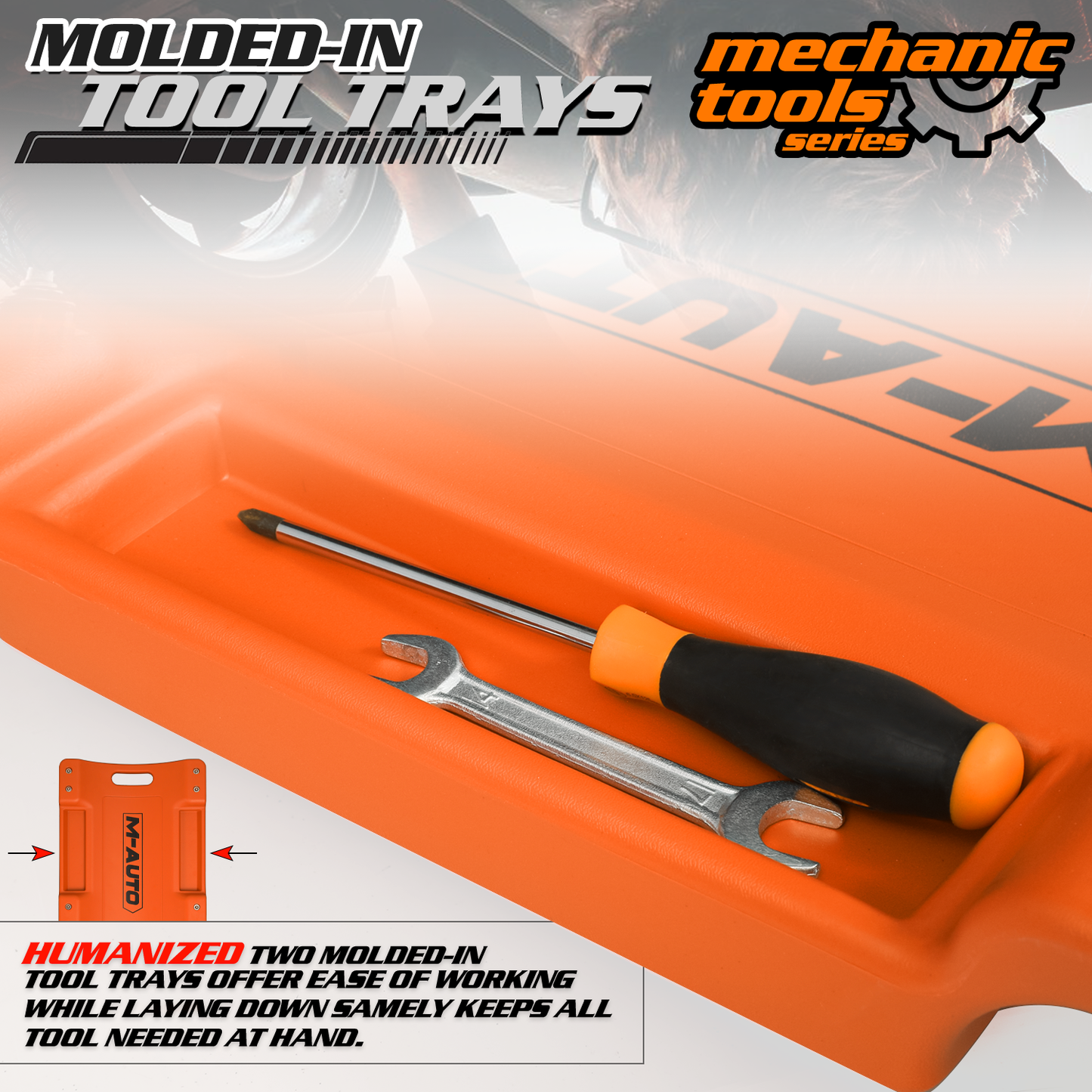 36'' Length Rolling Low Profile Creeper