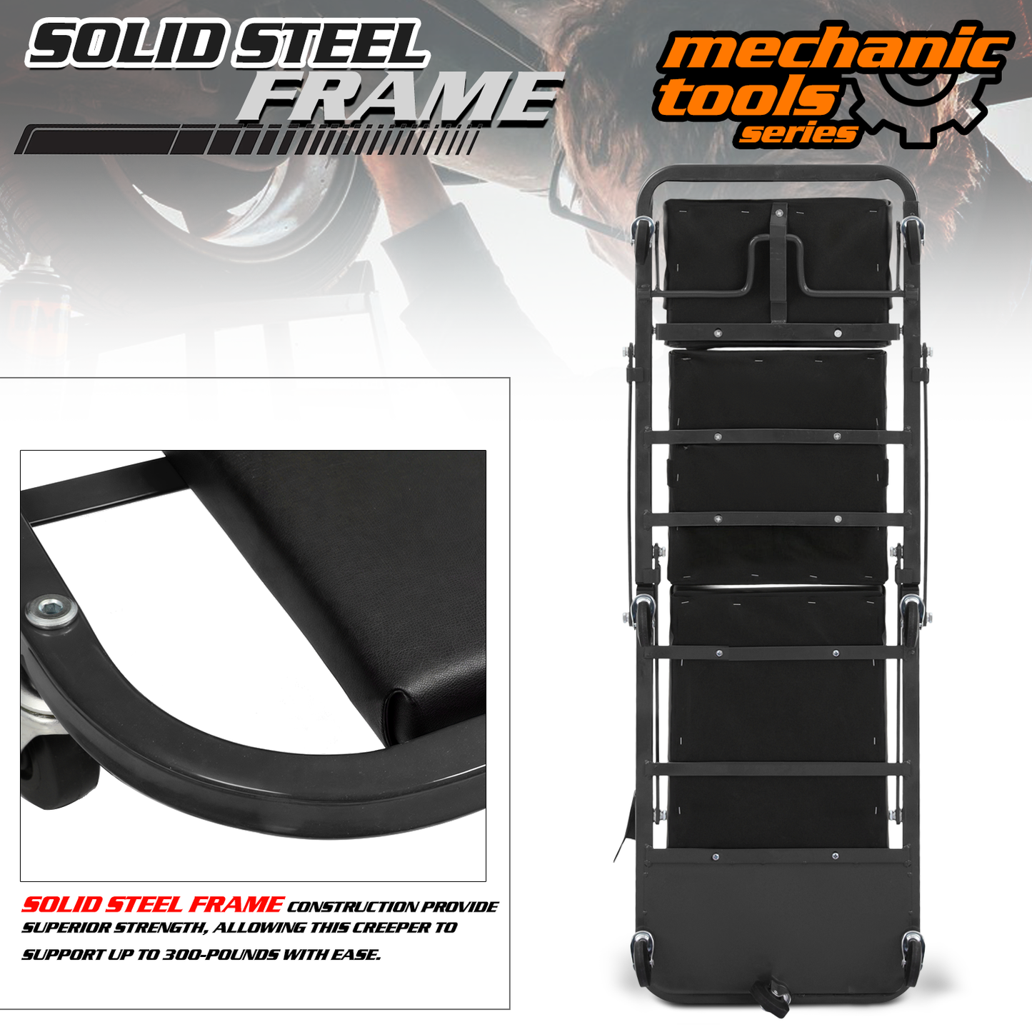 Creeper/Seat - Foldable - 47 in. L 16 in. W 4 in. H