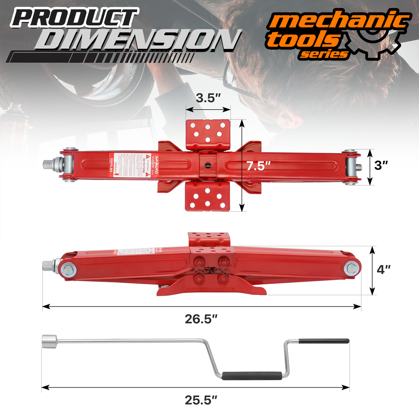 2.5 Ton Scissor Jack