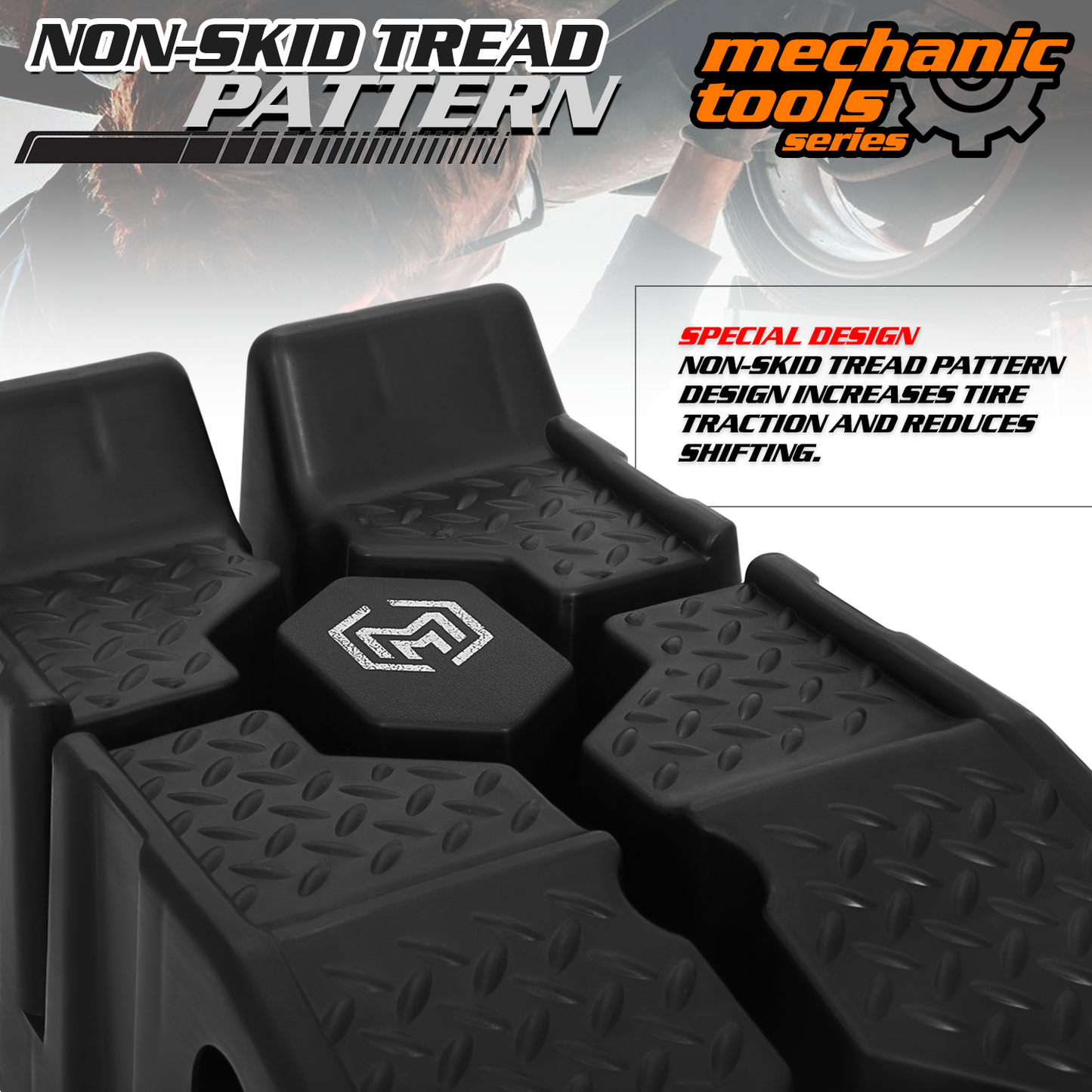 M-AUTO 2.5 Ton 7'' Height Vehicle Ramp