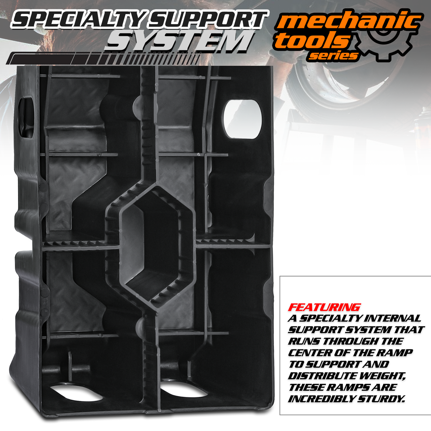 M-AUTO 2.5 Ton 7'' Height Vehicle Ramp