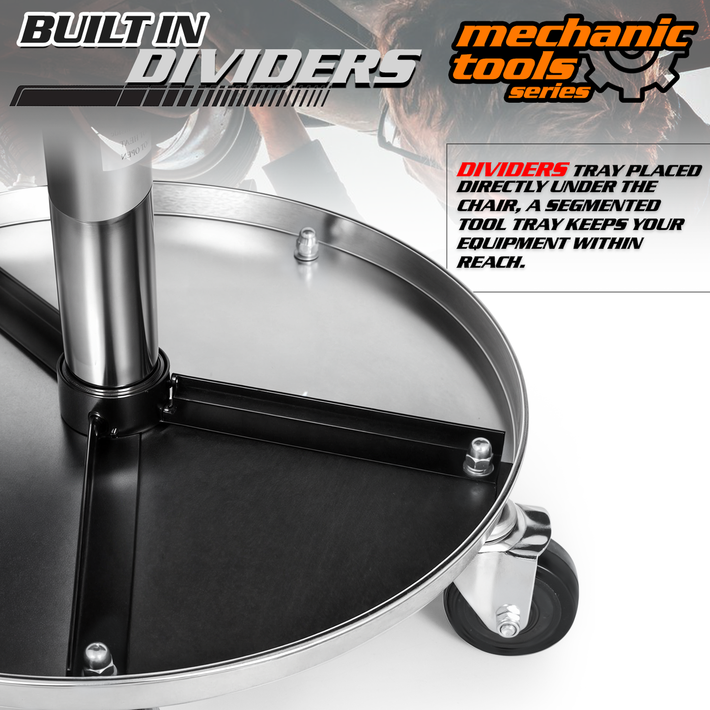 Adjustable Height Round Roller Seat