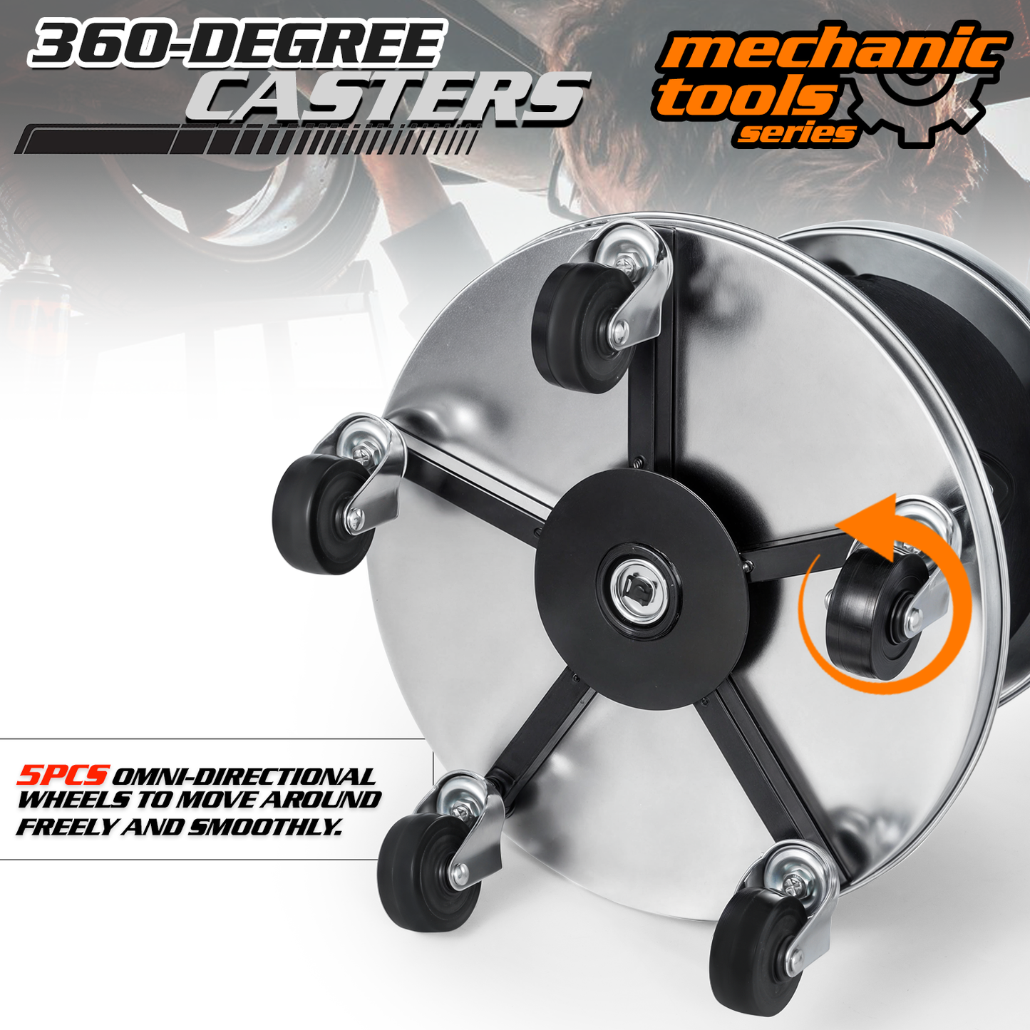 Adjustable Height Round Roller Seat