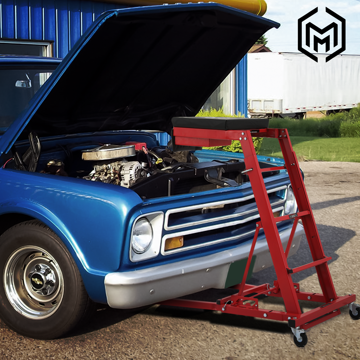 50.5''-67.5'' Height Adjustable Top Side Creeper