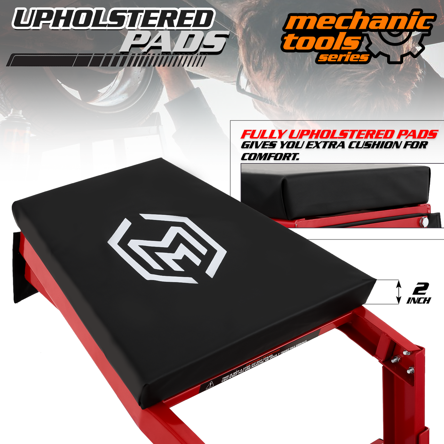 50.5''-67.5'' Height Adjustable Top Side Creeper