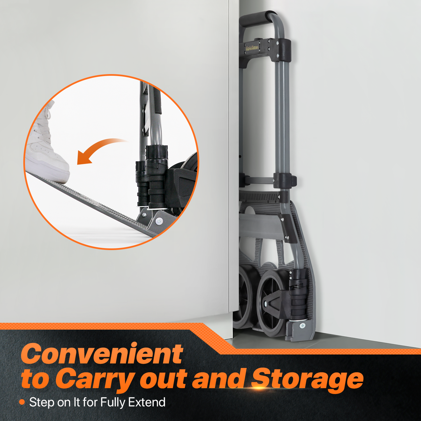 Folding Hand Truck - Black/Grey