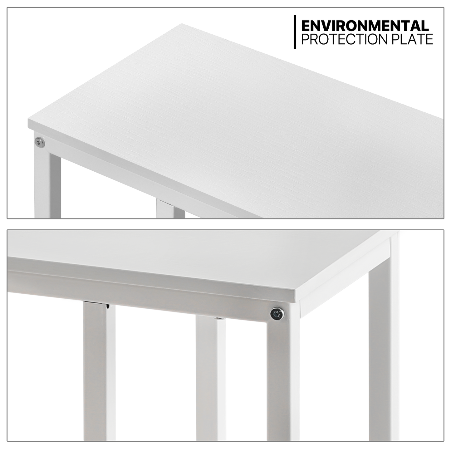 C Shaped Side End Table 18"x10"x25"