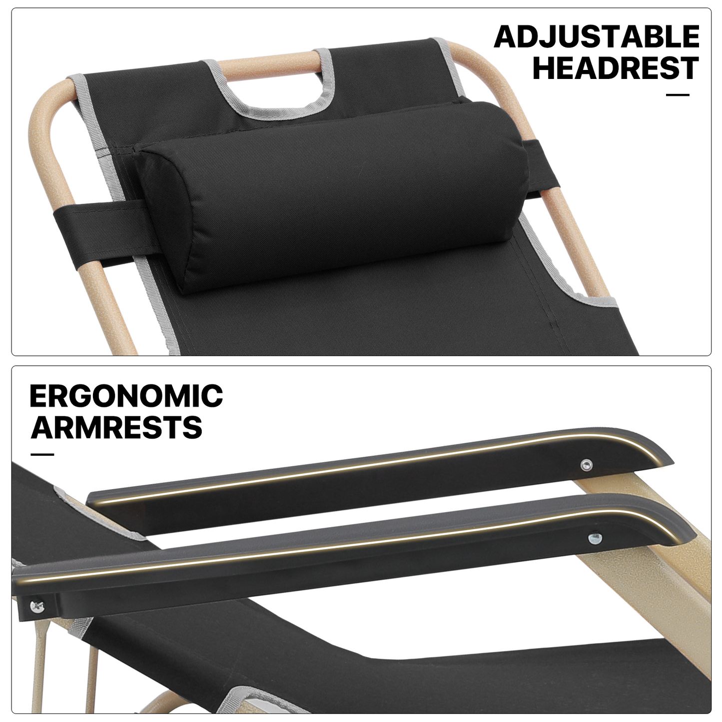Folding Patio Chair - Oxford Fabric