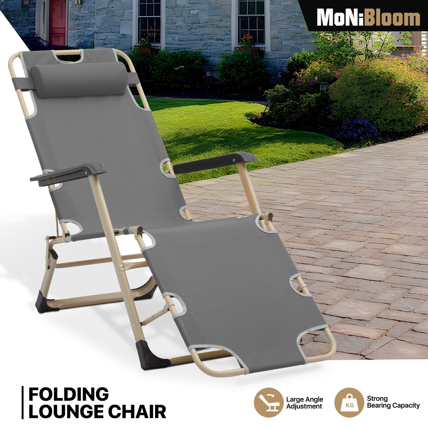 Folding Patio Chair - Oxford Fabric