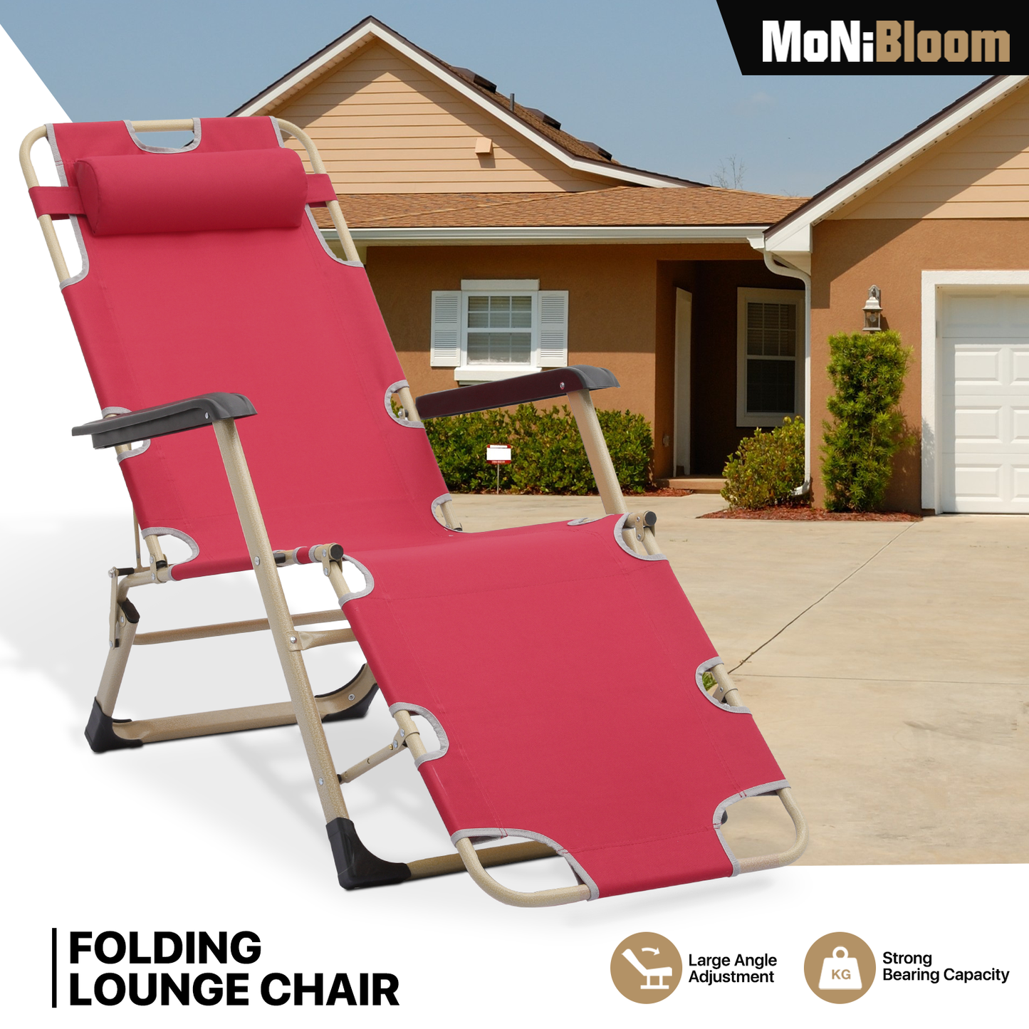 Folding Patio Chair - Oxford Fabric