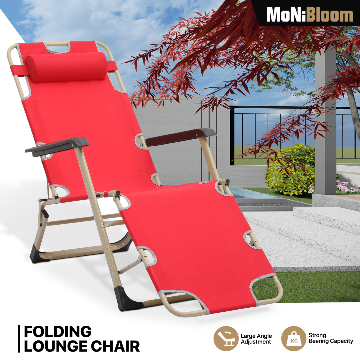 Folding Patio Chair - Oxford Fabric