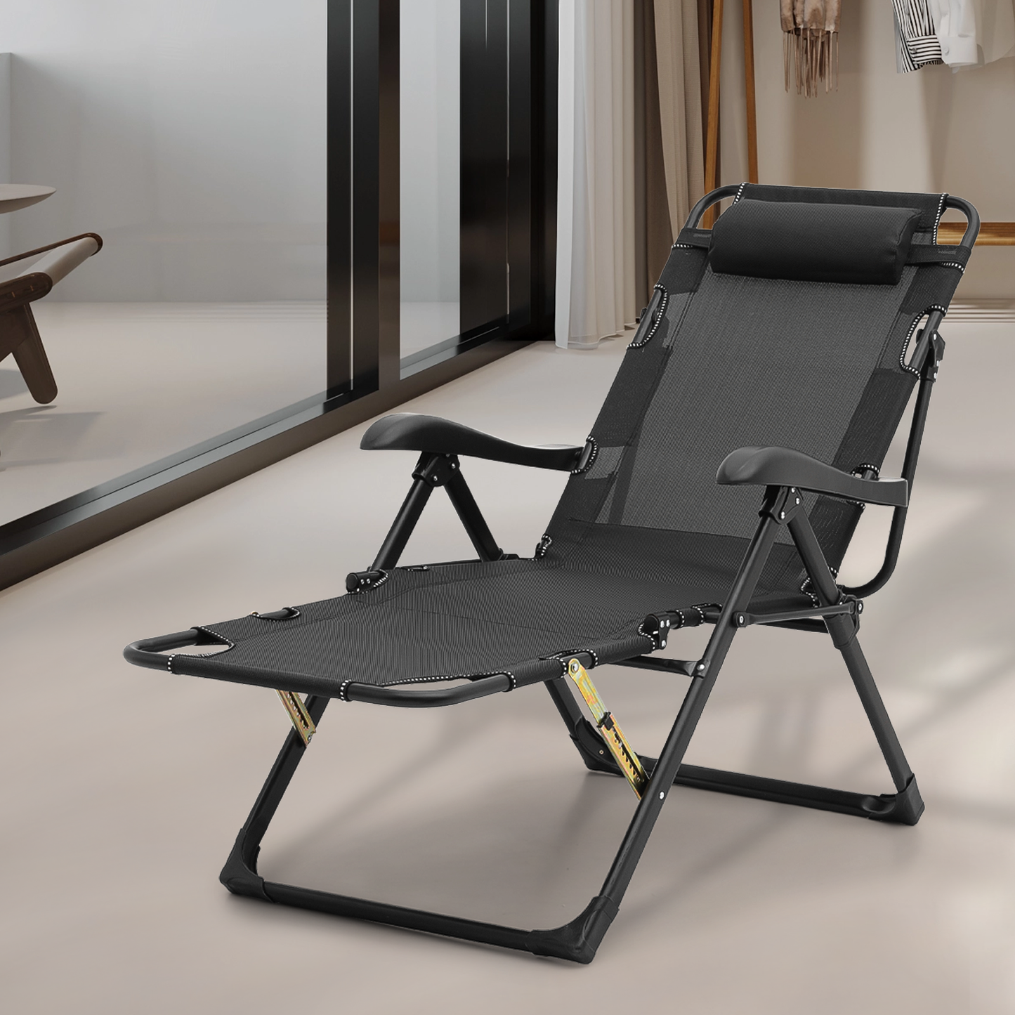 2 Pack Folding 3 in 1 Lounge Chair