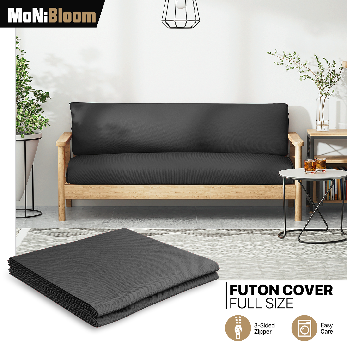 Futon Cover - Polyester - Full Size 54"x75"x2"