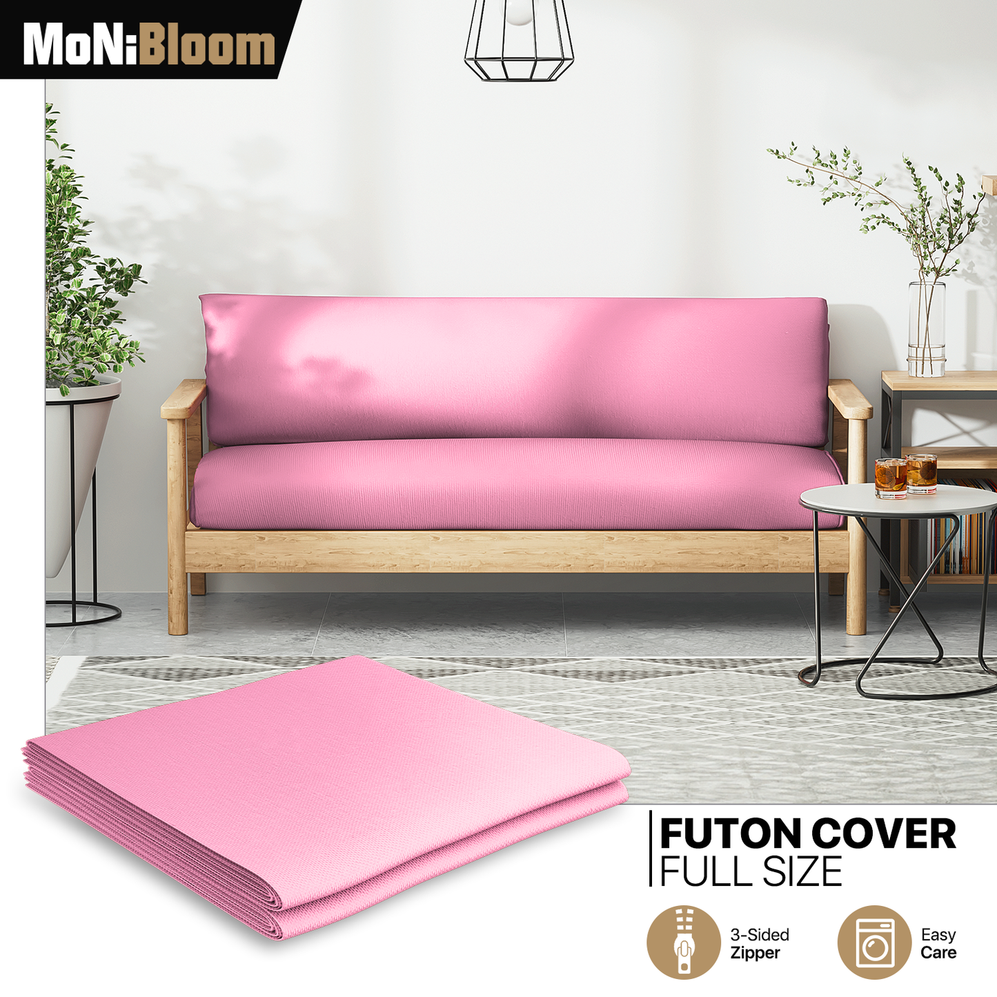 Futon Cover - Polyester - Full Size 54"x75"x2"