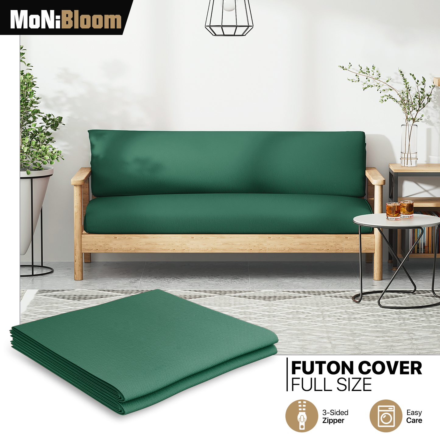 Futon Cover - Polyester - Full Size 54"x75"x2"
