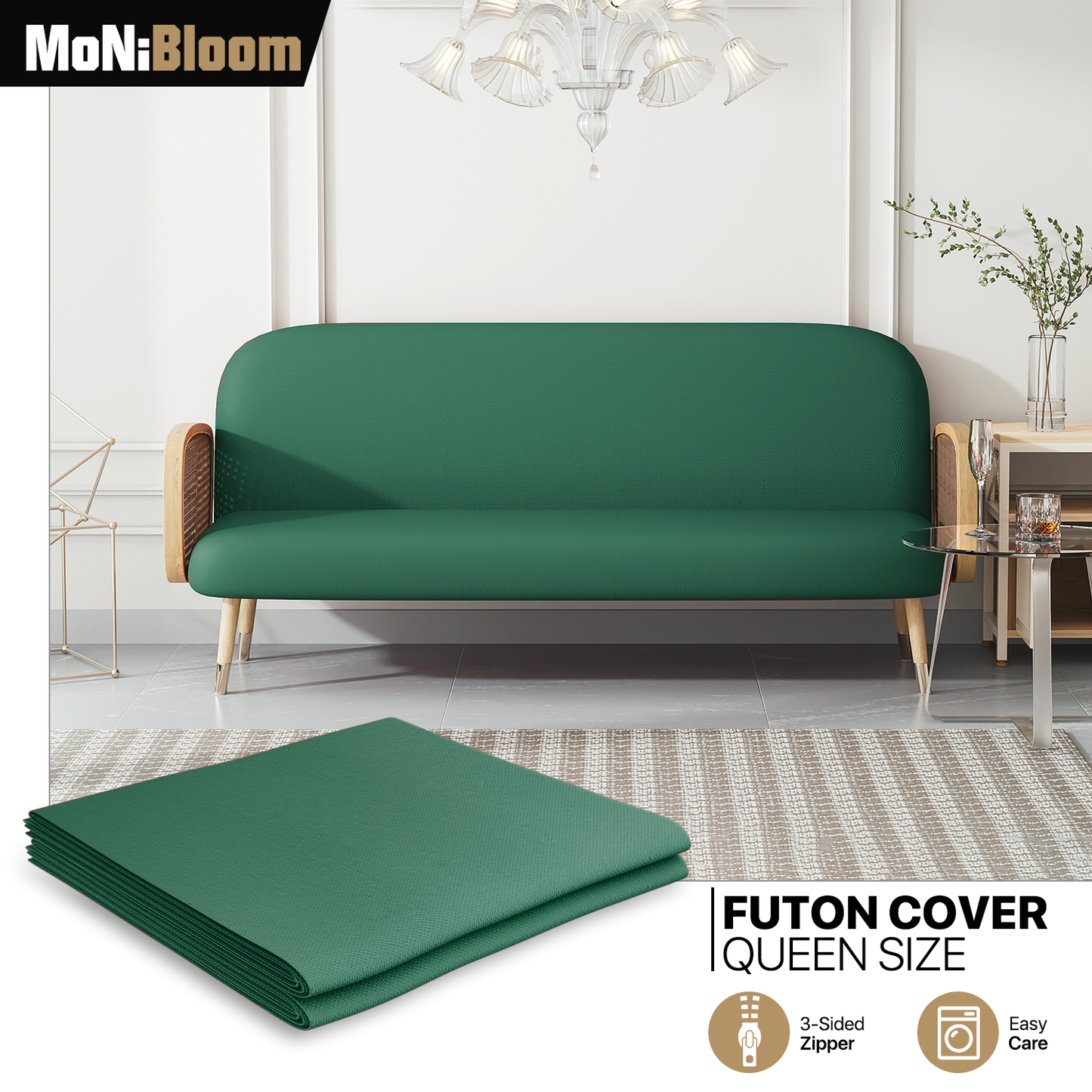 Futon Cover - Polyester - Queen Size 60"x80"x2"