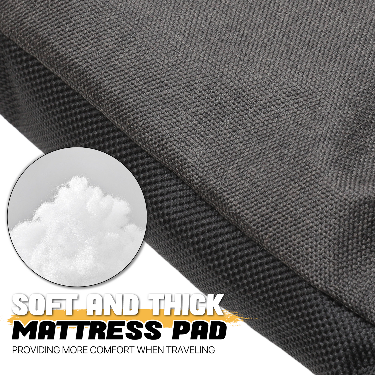 Folding Camping Cot 80"x26"x15" - Padded Hiking Bed
