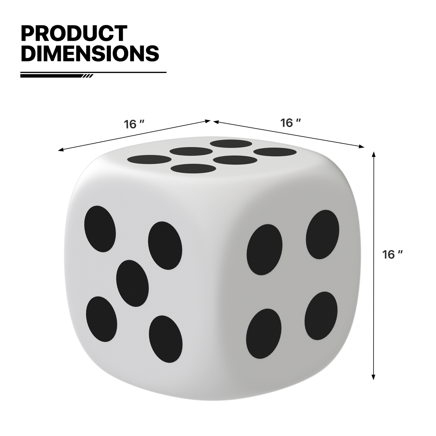 LED - Stool - Dice Cube - 16 Colors Remote Control