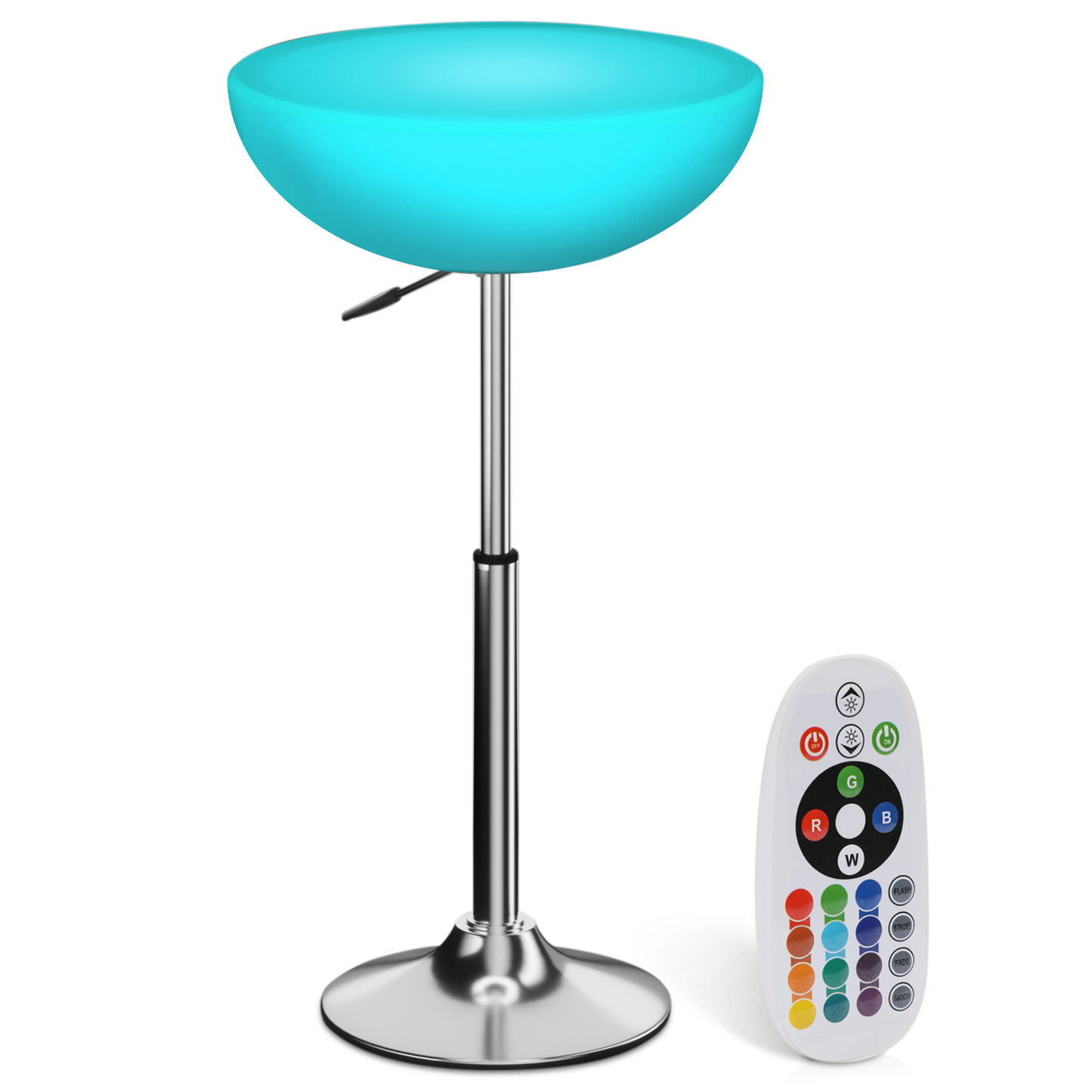 LED - Table - Semicircle - Adjustable Height - 16 Colors Remote Control