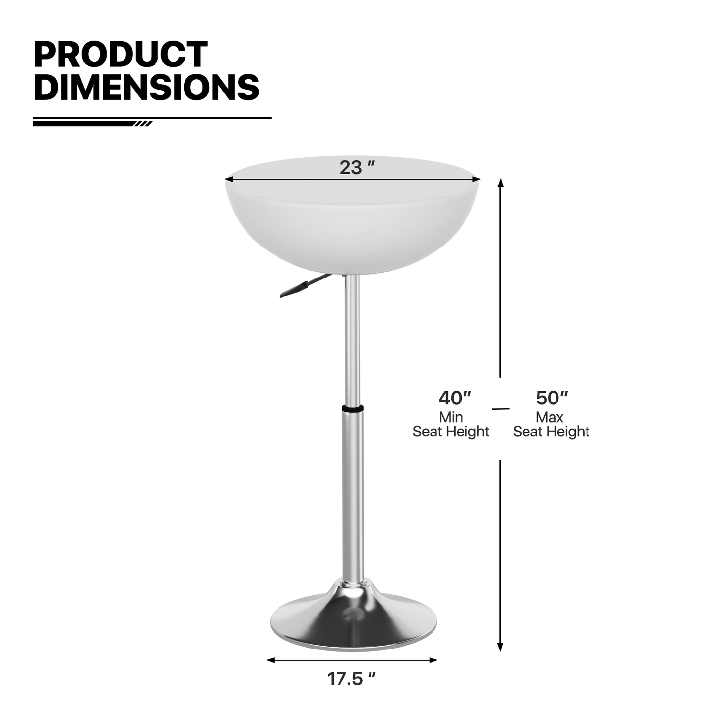 LED - Table - Semicircle - Adjustable Height - 16 Colors Remote Control