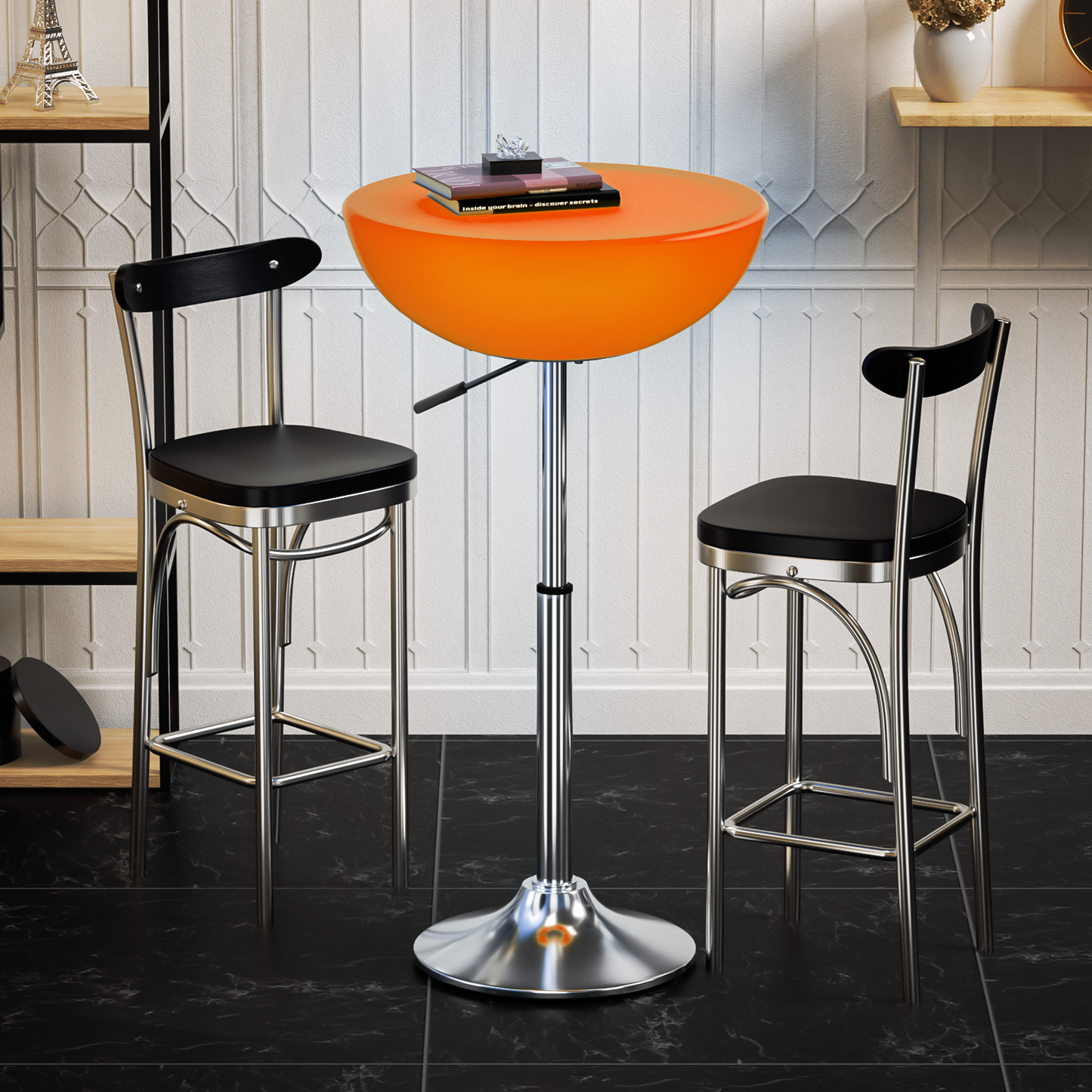 LED - Table - Semicircle - Adjustable Height - 16 Colors Remote Control