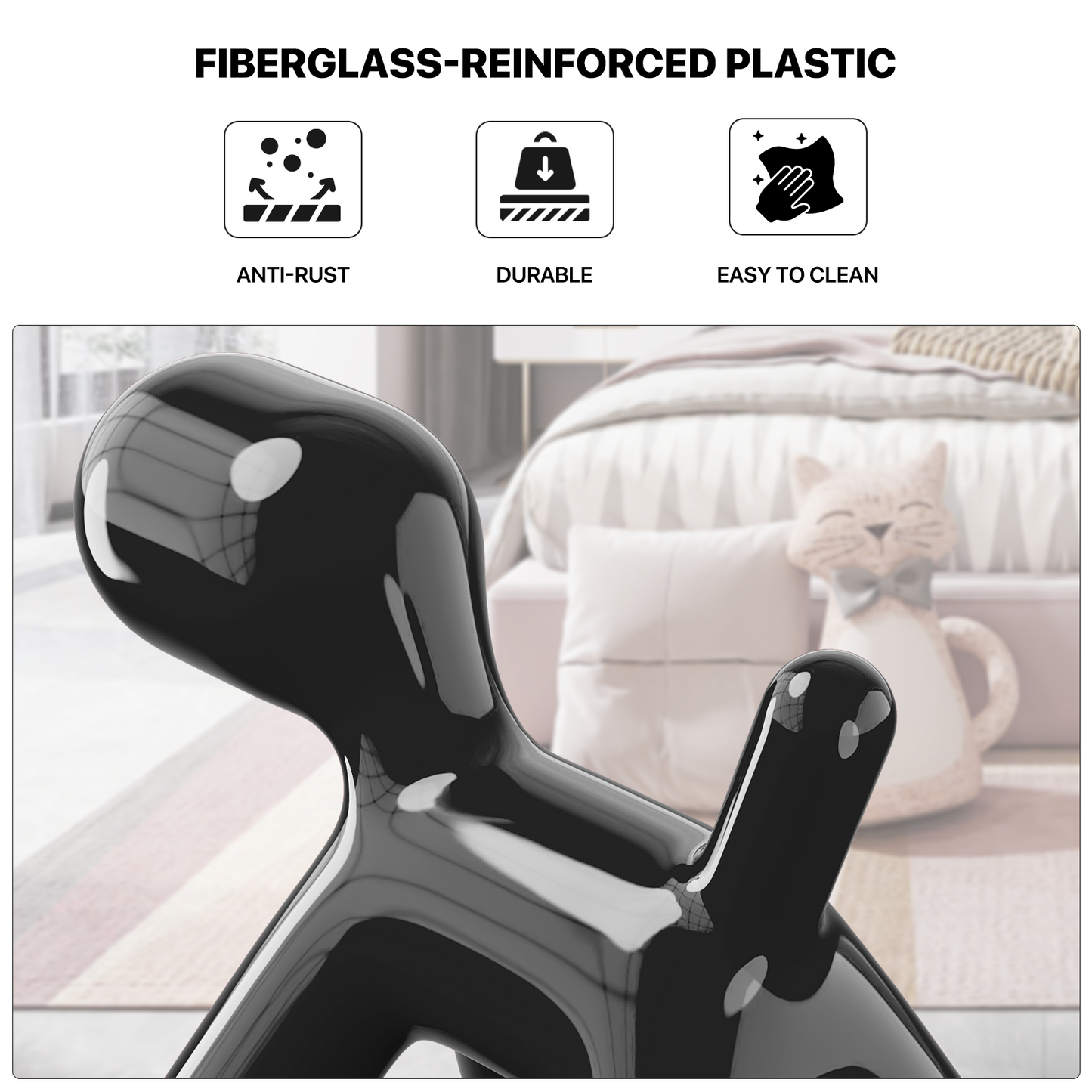 Cartoon Puppy Figurine Dog Statue Modern Creative Europe Style Home Décor