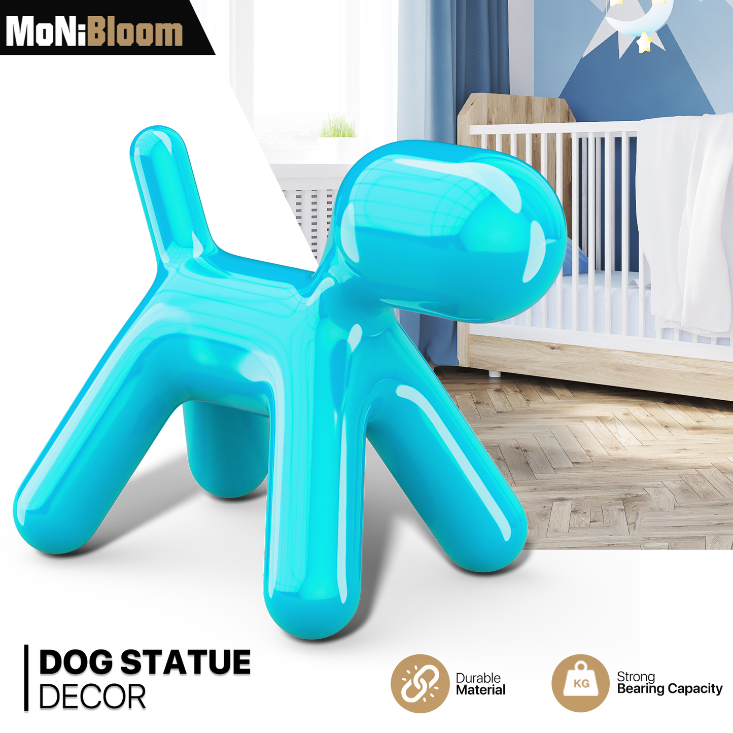 Cartoon Puppy Figurine Dog Statue Modern Creative Europe Style Home Décor