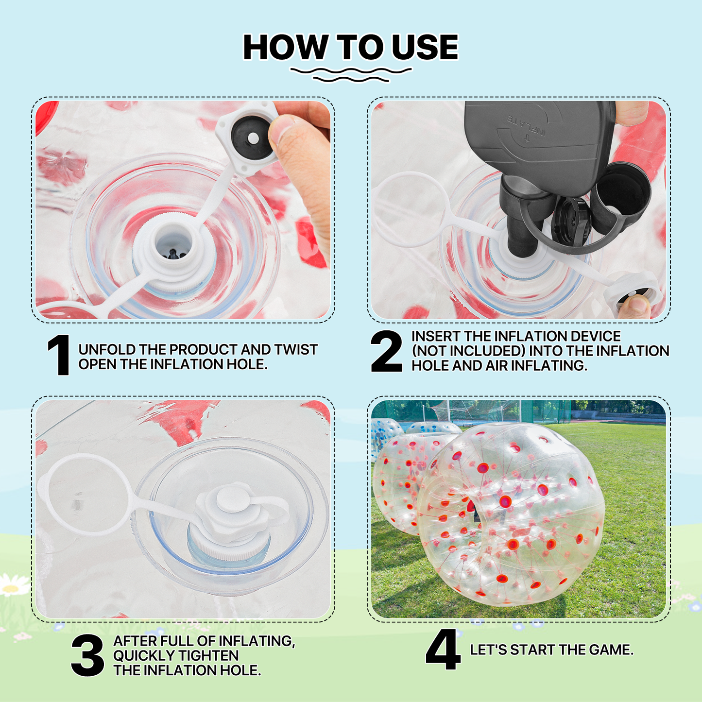 Adult 59" Inflatable Bumper Ball - PVC Materia