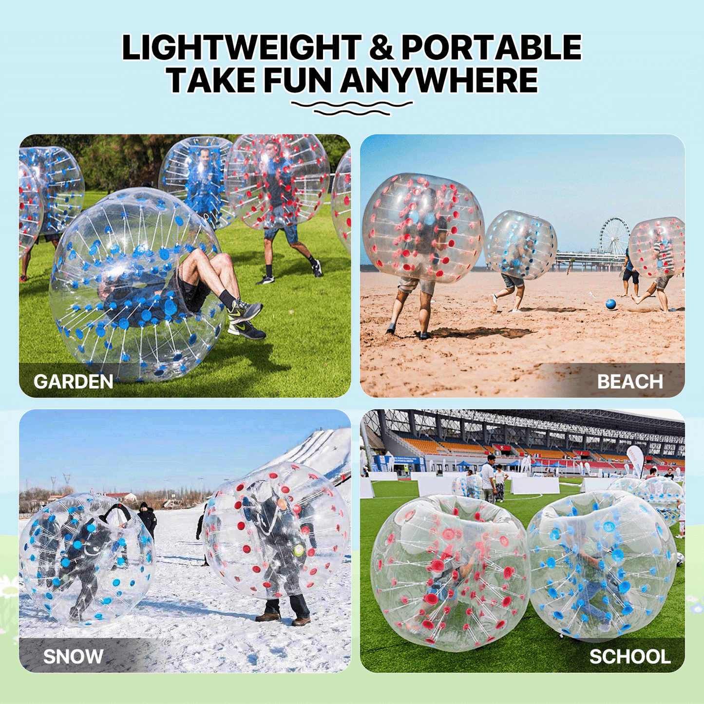 Adult 59" Inflatable Bumper Ball - PVC Materia