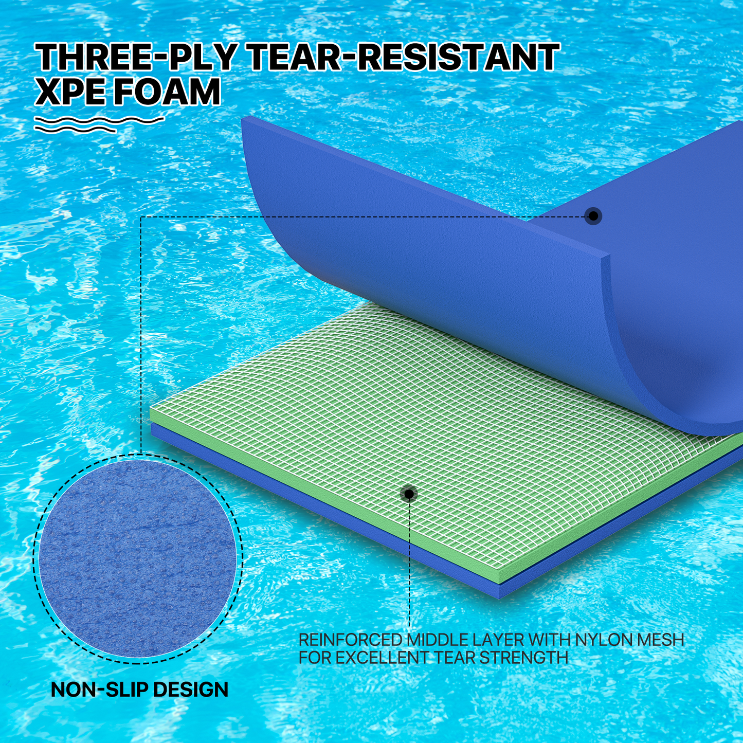 12 * 6 ft Water Floating Mat