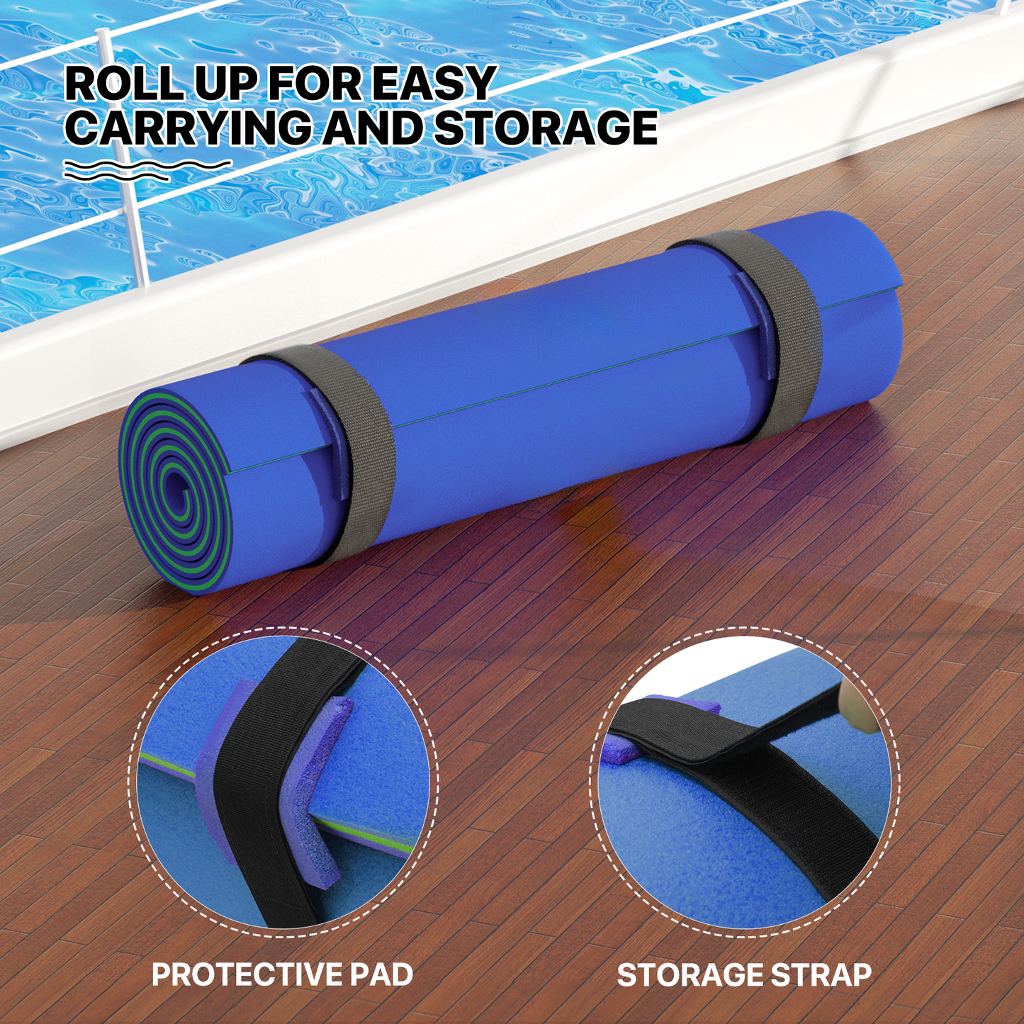 12 * 6 ft Water Floating Mat