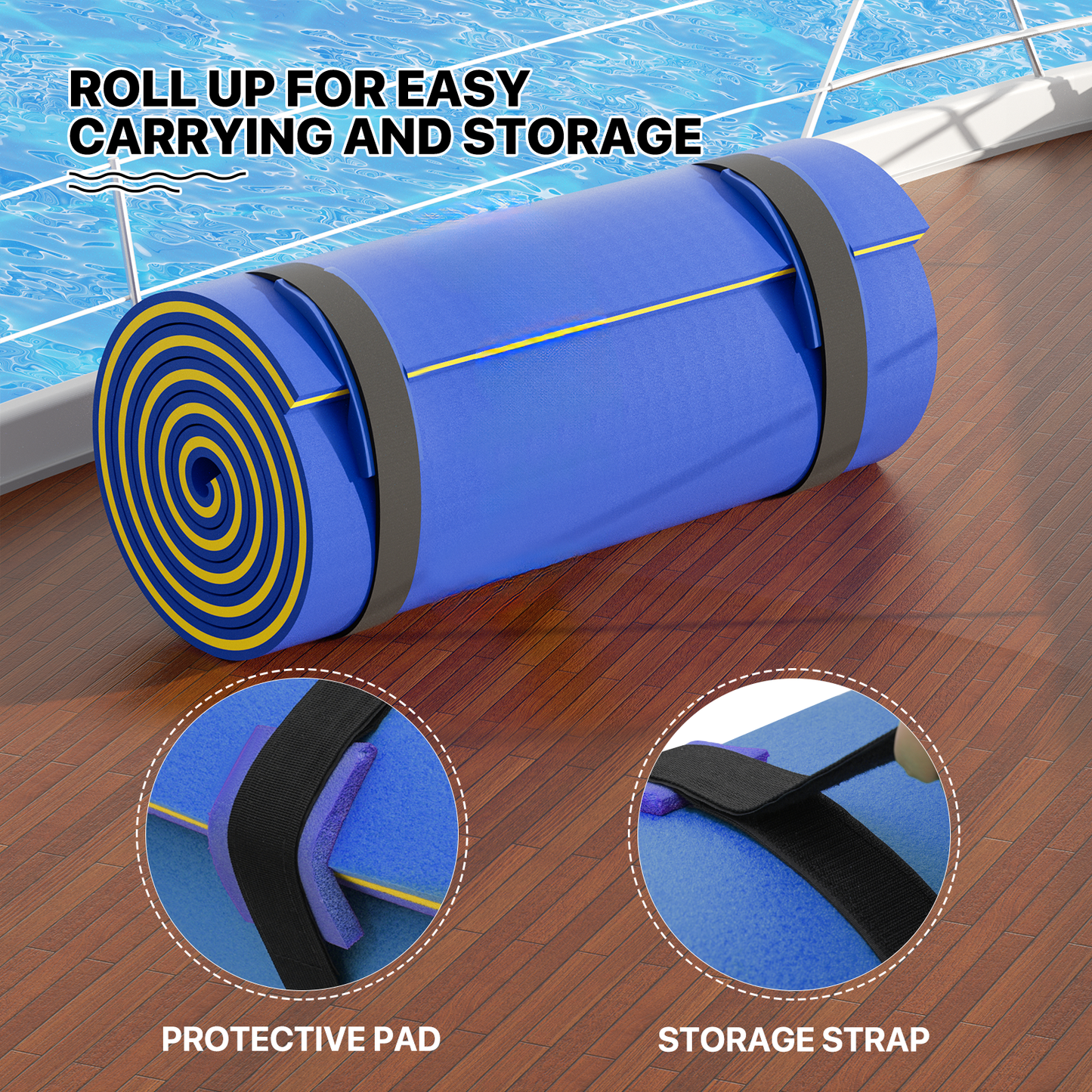 18 * 6 ft Water Floating Mat