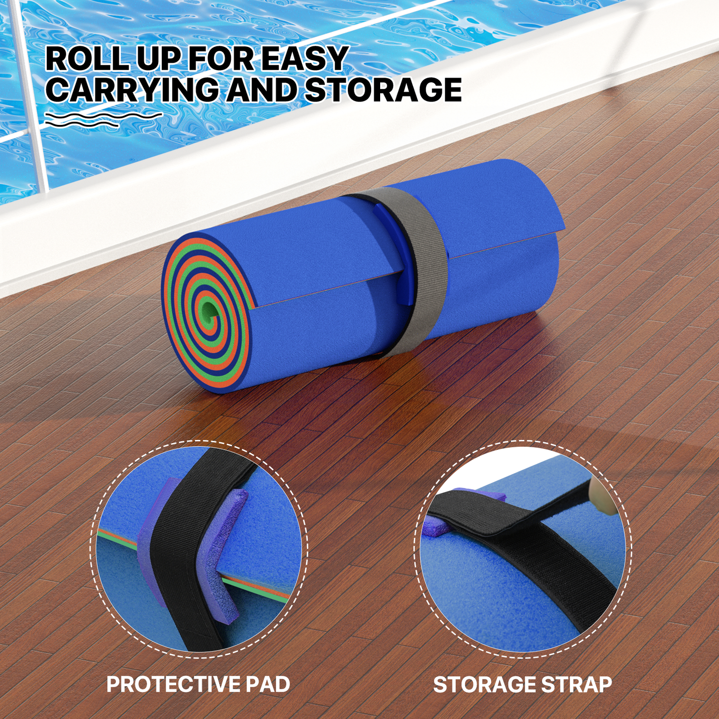 6 * 2 ft Water Floating Mat