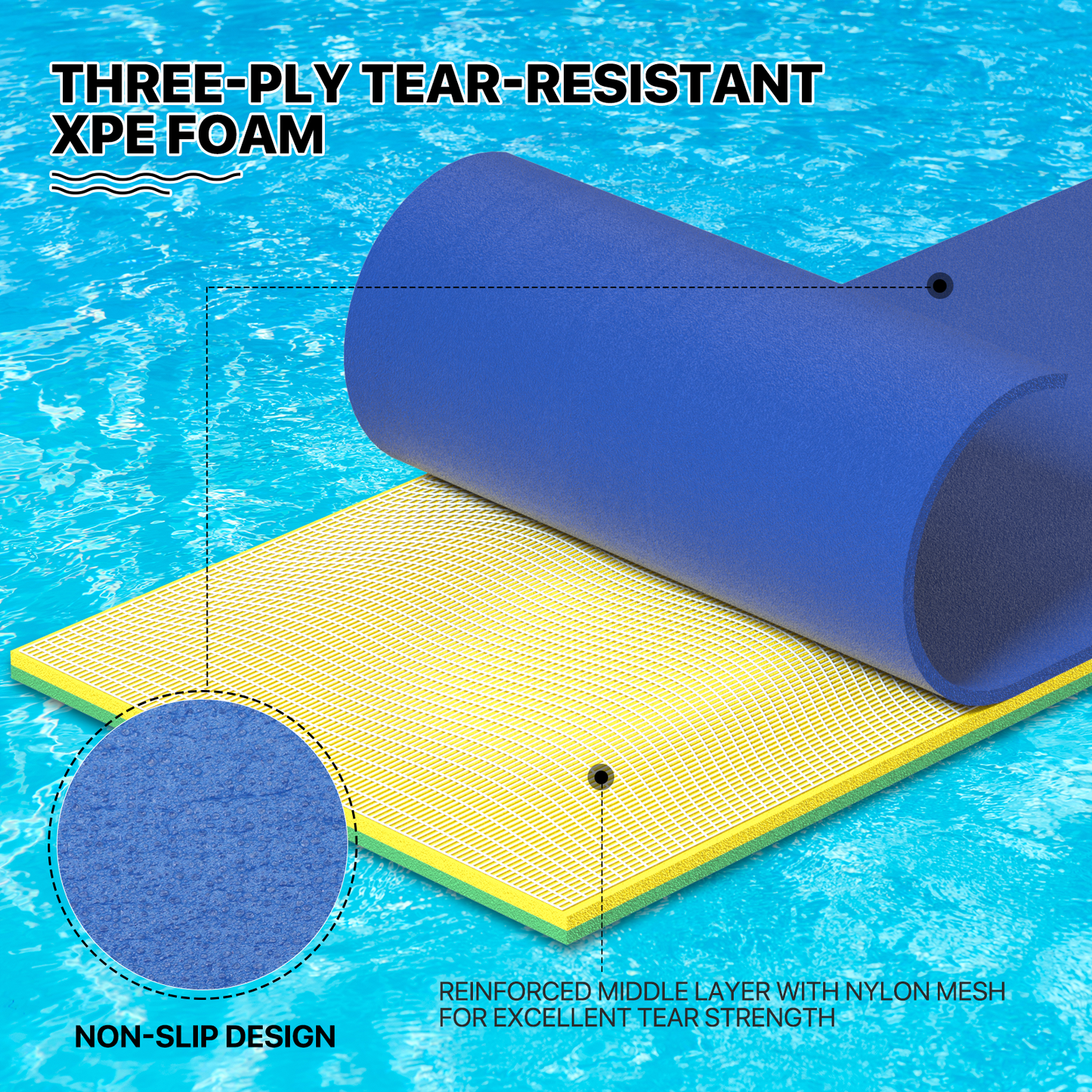9 * 3 ft Water Floating Mat