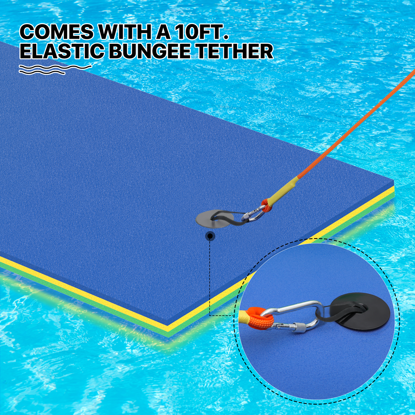 9 * 3 ft Water Floating Mat