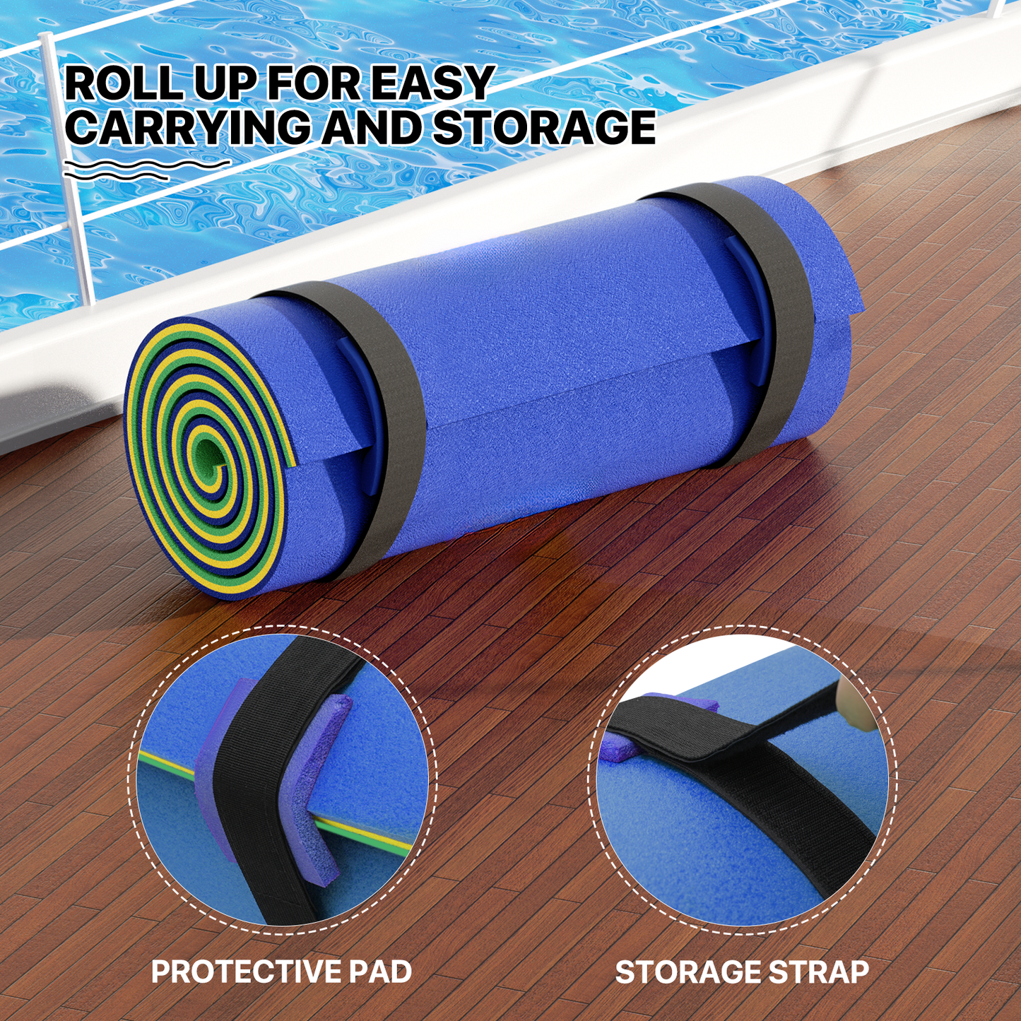 9 * 3 ft Water Floating Mat